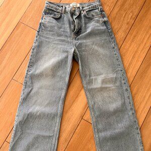 Reformation Wilder Wide Leg Crop jeans